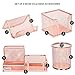 Desk Organizer Office Accessories Set - Set of 4 Rose Gold Desk Accessories, Mesh Desk Set Includes Pen Case, Sticky Note Holder, Business Card Tray, and Desk Organizer
