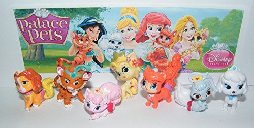 Disney Princess Palace Pets Figure Set of 12 Mini Cake Toppers / Cupcake Party Favor Decorations with Special Princess Temporary Tattoos! - Thumbnail 3