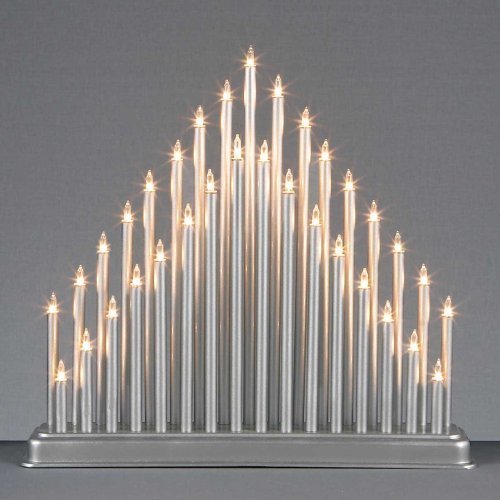 Beautiful & Attractive 33 LIGHT SILVER CANDLE BRIDGE TOWER