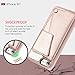 ZVEdeng for iPhone SE 2022 Wallet Case, iPhone SE 3 Case 2022, iPhone 7 Card Holder Case Rotational Flip Case Shockproof Case Cover for Apple iPhone SE 3rd Gen 2022/SE 2nd 2020//7/8 4.7inch-Rose Gold