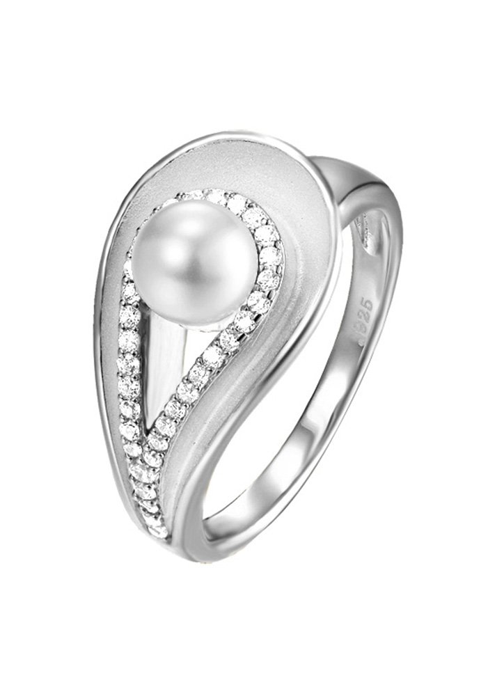 Pierre Cardin Women's Ring La bidas SOA 925 Silver Brilliant Cut Cubic Zirconia and White PCRG90455 A160 Size 50 (15.9)