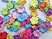RATREE 888 Handmade100 pcs Patch Starburst Flowers 29x29mm Mulberry Paper Flowers Scrapbooking Wedding DIY Craft Supplies Card Artificial Flowers 10 Colors