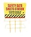 SDS Display Kit Rack Set with Heavy Duty 3 Inch Ring Binder, Wire Rack, SDS Station Sign, Chain, Mounting Hardware & SDS Poster - Organize Safely and Efficiently