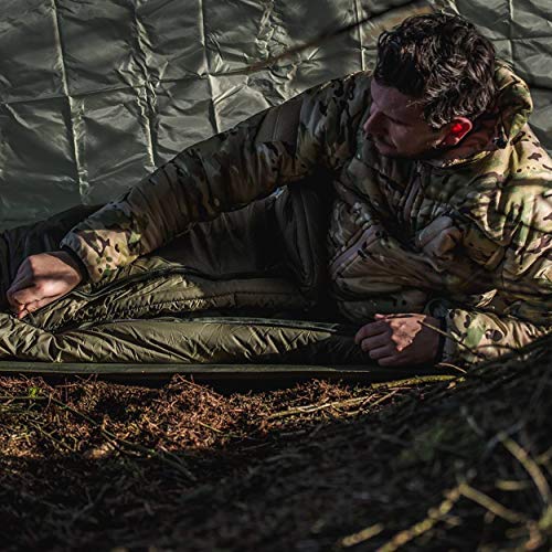Snugpak Basecamp Ops TSB Sleeping Bag with Compression Stuff Sack, Insulated, Olive
