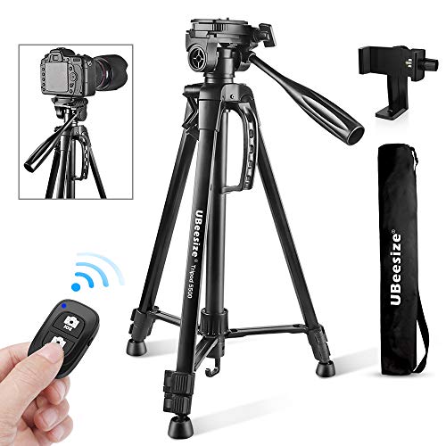Camera Tripod, UBeesize 55-Inch Lightweight Aluminum Travel Tripod