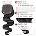Allove Hair Brazilian Body Wave 3bundles With 4x4 Lace Closure Free Part Unprocessed Human Hair Body Wave Bundles Natural Color(18 20 22+16inch)