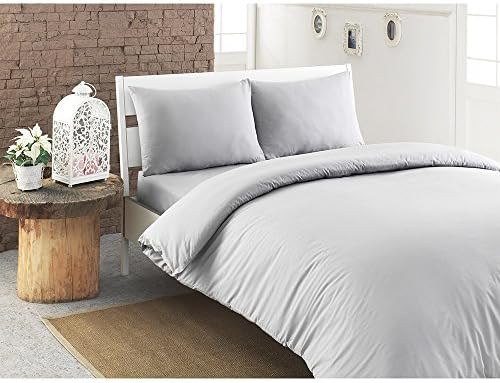 Unique Hotel Collection 800TC 100% Egyptian Cotton Solid Silver Grey 800-Thread-Count 4pc King Bed Sheet Set 100-Percent Cotton, Sateen Solid, Deep Pocket -- By UHCBeddings