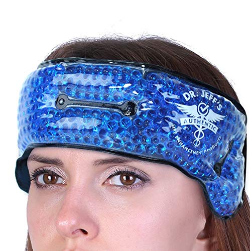 HEADACHE ICE PACK FOR MIGRAINE, SINUS, DENTAL PAIN, TMJ RELIEF | COOLING GEL EYE MASK | MEDICAL GRADE HOT COLD PACK | SOFT PLUSH PAIN RELIEF GEL HEADACHE HEADBAND | HEATABLE NECK WRAP + WARM COMPRESS