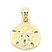 Beauniq 14k Yellow Gold Sand Dollar Pendant