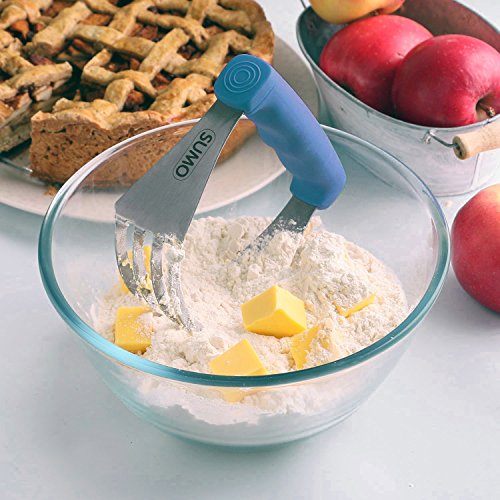 SUMO Pastry Dough Blender: Make Perfect Pie Crust · Sharp Blades · Sturdy & Heavy Duty · Comfortable Grip · Dishwasher Safe · [Blue] - Thumbnail 4