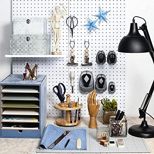 4 Pack White Pegboard Shelf Set Pegboard Shelves with Pegboard Hooks