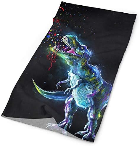 Art Painting Animal Dinosaur Bandanas Headband Face Mask Cowboy Bandanas Multifuctional For Party Outdoor Sport Cycling Running