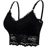 Maiclaice Women Lace Bra Plunge Padded No Underwire Bralettes