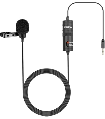 Amazon.com: Movo WS10m 5 Pack Universal Furry Lavalier Microphone