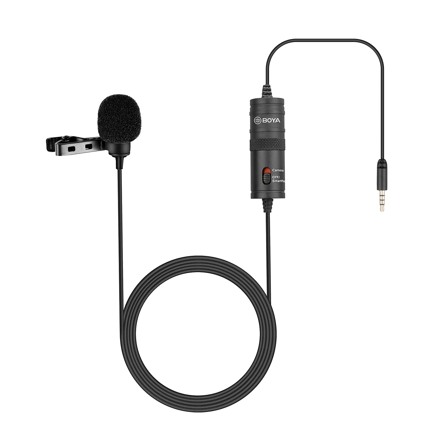 Photo 1 of BOYA by M1 Lavalier Microphone for Smartphones Canon Nikon DSLR Cameras Camcorders Audio Recorder PC