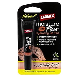 Carmex-New-Moisture-Plus-Lip-Balm-Tint-Coral-Me-Cool-pink Carmex New! Moisture Plus Lip Balm Tint Coral-Me Cool, pink