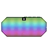 Ecandy Portable Wireless Bluetooth Speaker with Led, Built-in Microphone and Rechargeable battery for iPhone 6 Plus, iPad, Samsung Galaxy S5 S4, other Smartphones Tablets, Laptops, MP3 Players and other Bluetooth Enable Devices-Black