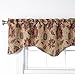 Stylemaster Home Products Renaissance Home Fashion Melbourne Chenille Scalloped Valance with Cording, 52 by 17-Inch, Wheat