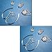 Set 6pcs SML Earbuds 4pcs Good Earhooks for Plantronics Voyager Edge Mobile Headphones Wireless Headset Earloops Earclips Small Medium Large Eargels Eartips Ear Hook Loop Clip Bud Gel (Clear 2sets)