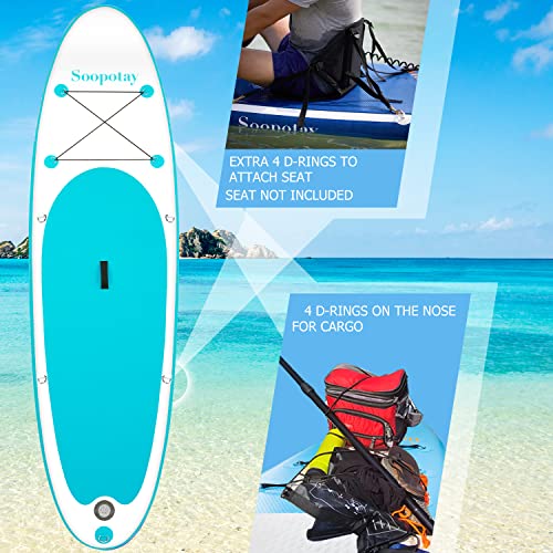 Soopotay Inflatable Paddle Boards for Adults, 10' x 32'' x 6'' Stand Up