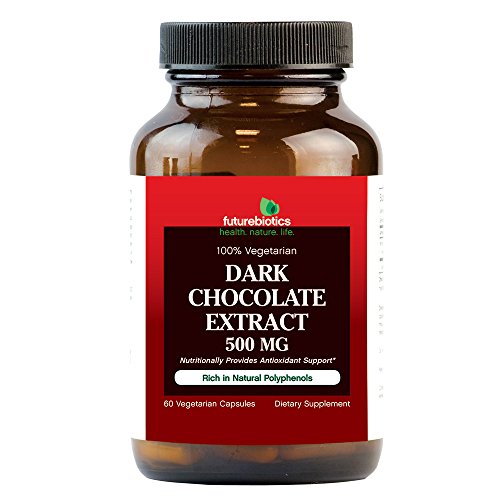 UPC 049479006656, Futurebiotics Organic Dark Chocolate Extract 500 mg, 60 Vegetarian Capsules