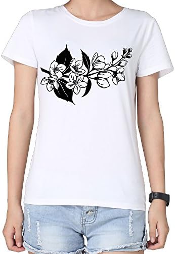 2016 New Comfortsoft T Shirt Joker Cherry Blossoms Tee Female Short - Sleeved