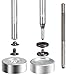 100 Sets Snap Fasteners Kit, 0.47inch Snap Buttons Press Studs with 4 Pieces Fixing Tools for Leather Cloth Jackets, 5 Assorted Colors