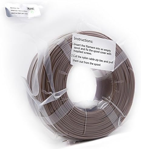 TitanAddit PLA 3D Printer Filament 1.75mm, ±0.03mm Dimensional Accuracy, 1kg Refill (No Spool), PHTHALATE-FREE, Compatible with 3D Printing Pens and FDM Desktop Printers