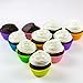 BakeitFun Silicone Cupcake Liners Set, A Pack of 12 Standard Reusable Non-Stick Baking Cups in 6 Colors, Piping Bag, Decorating Tips and Decoration Pen, and German Food Grade Materials