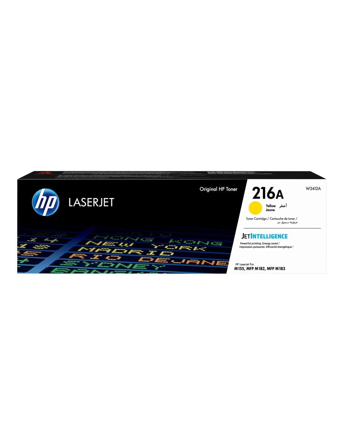 HP W2412A 216A Original LaserJet Toner Cartridge, Yellow, Single Pack