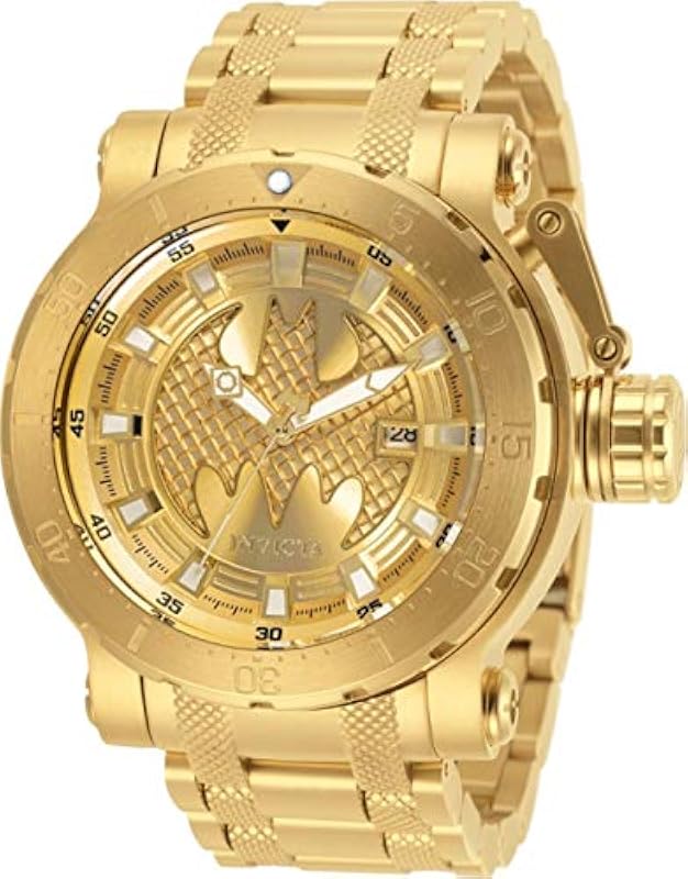 Invicta Batman Invicta 32190 DC Comics Limited Edition Batman Men Gold Automatic Watch