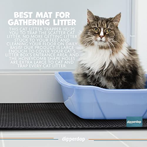 Cat Litter Trapping Mat with Handles Water Proof Material for