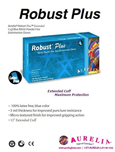 image for Supermax Nitrile Exam Gloves - Medical Grade, Powder Latex Rubber Free