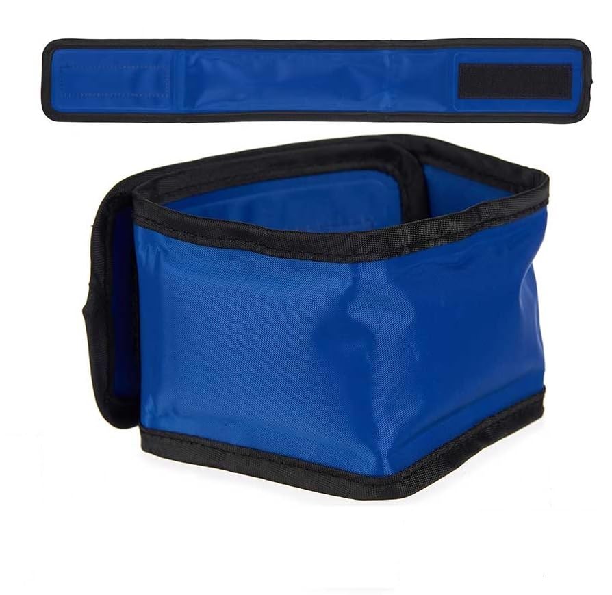 Pet Cooling Collar - Cooling Scarf for Dogs | Hygienic and Protective | Lasting Refreshing Effect - Refreshing Gel | Safe and Hygienic (Blue, S - 30 cm)