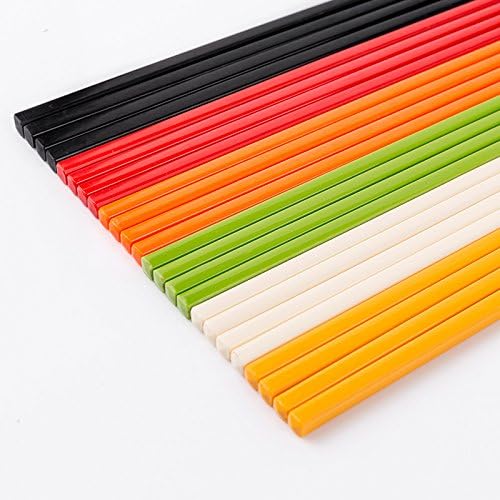 10 Pairs Melamine Kitchen Dinnerware Chopsticks Kitchenware Household Chopsticks(Random Color)