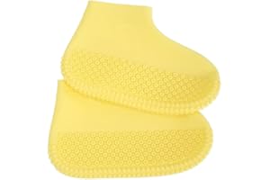 ZOSTLAND Silicone Waterproof Shoe Covers Rain Socks,Reusable Foldable Non-Slip Shoes Boots Shoes Covers Overshoe for Indoor, Rain, Snow, Grassland Shoes for Men & Women & Kids