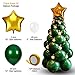 BONROPIN Christmas Balloon Garland Arch kit 96 Pieces Christmas tree Balloons for Christmas Party Decorations