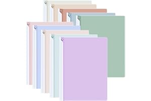 iGolife Lot de 10 couvertures de rapport avec clip pivotant, dossiers de présentation pour papier A4 et format lettre, couver