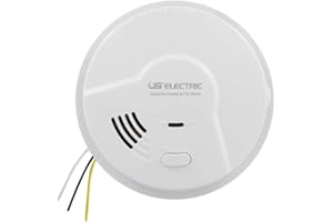 UNIVERSAL SECURITY INSTRUMENTS USI Electric 5304 Hardwired Ionization Smoke and Fire Alarm with Battery Backup 2-Pack
