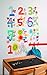 Wallies Counting Numbers Vinyl Decals, Assorted