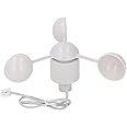 Pyhodi Weather Meter Kit, 3 Cups Anemometer Wind Cup, Replacement Wind Speed Sensor for Weather Station, Station Includes Analog Sensors Wind Vane Cup Anemometer Tipping Bucket Rain Gauge