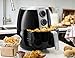 Gourmia GAF375 4.5 Qt Air Fryer | Oil-Free Healthy Cooking | Adjustable Time and Temperature Dials | Removable Dishwasher-Safe Crisper Tray | Free Recipe Book Included