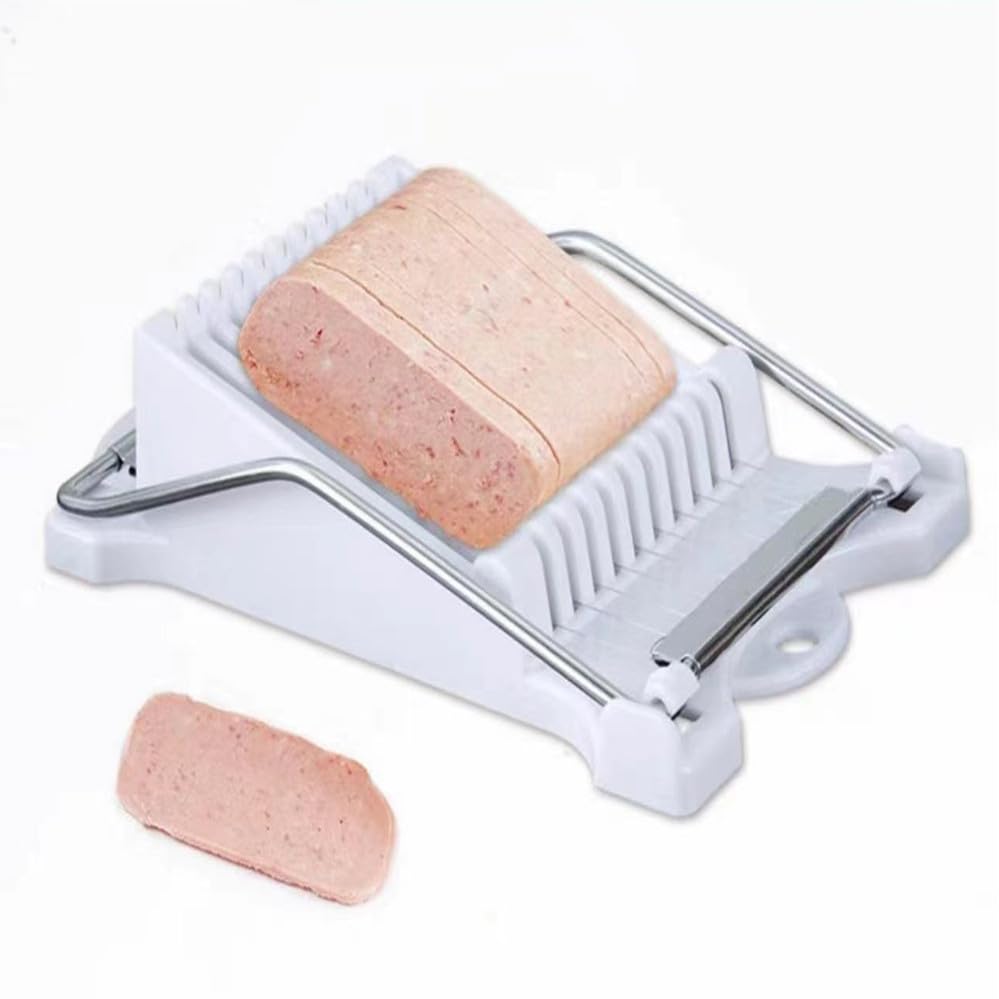 Photo 1 of Luncheon Meat Slicer,Egg Cutter,Multi-Purpose Kitchen Tool for Bananas, Avocados, Soft Fruits,Vegetables Dishwasher Safe, Rust-Resistant Food Prep Accessories (Only Suits Soft Cheese,No Bony Foods)