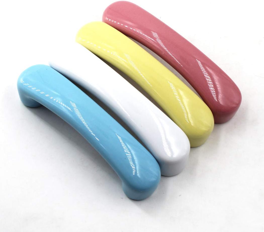 SeeRaphee Blue Ceramic Cabinet Handles Drawer Pulls Cupboard Knobs for Kitchen Knobs Kids Room Cabinets Closets Toy Organizer Box Bookcase - Image 4
