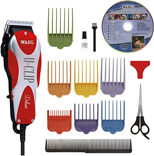 Wahl Professional Animal Deluxe U-Clip Pet, Dog, & Cat Clipper & Grooming Kit (#9484-300)