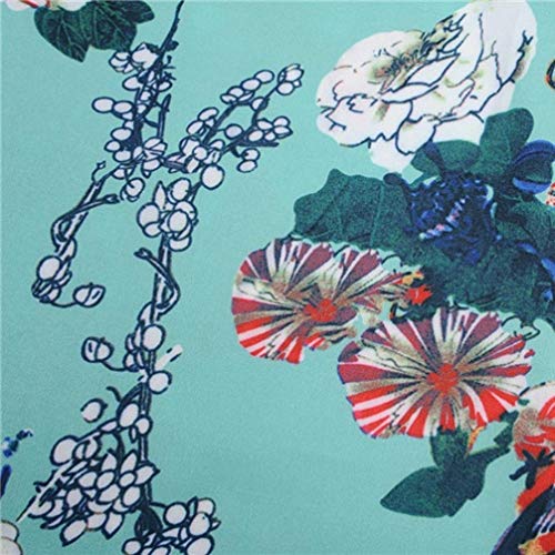 Usstore Dress For Women Floral Bodycon Print Sleeveless Evening Formal Ball Gown Princess Dresses (Blue, XXL) - Thumbnail 3