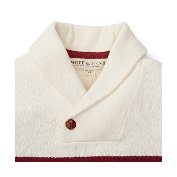 Hope & Henry Boys' Long Sleeve Shawl Collar Sweater - Image 3