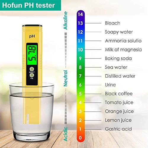 Hofun PH Meter & TDS Meter Combo, Upgraded Backlight PH TDS EC