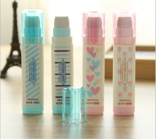 Creative writing stationery three layers erasers 4pcs
