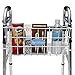 Bundle: Premium Clip-on Walker Basket with Bonus PlushGrips
